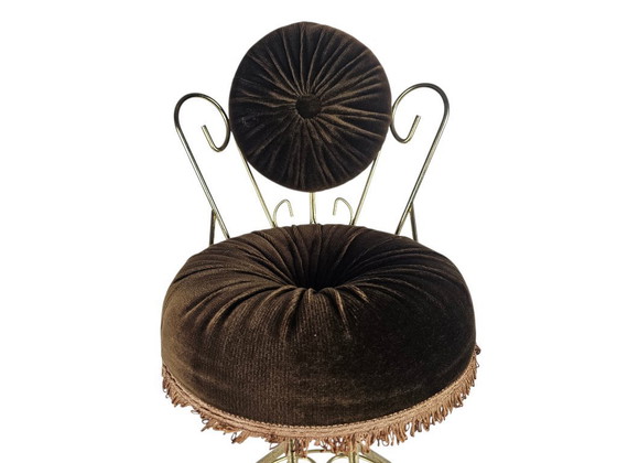 Image 1 of Vintage - Chiavari stijl -  chair - metaal - messing - 1950's