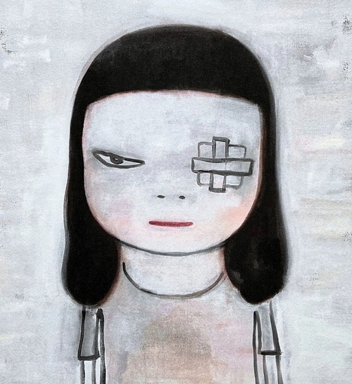 D'après Nara Yoshitomo, Fille au cache-œil, années 1990, Lithographie en édition limitée