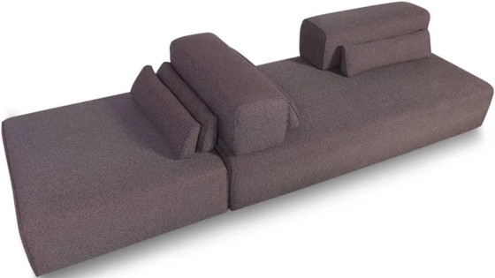 Image 1 of Leolux Ponton - 2 driezits elementen en poef - in goede staat - bieden