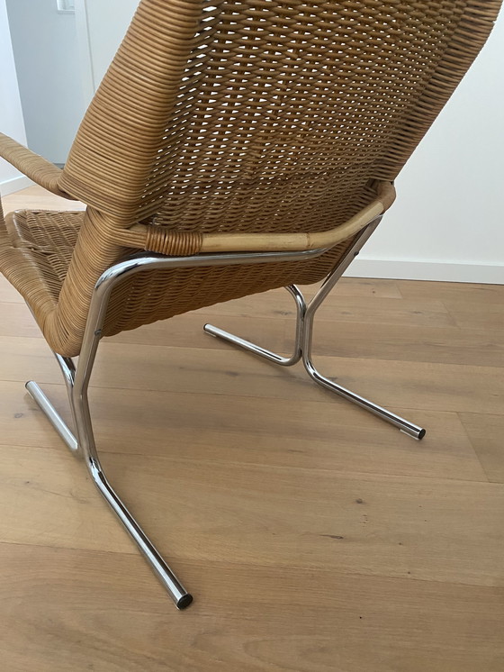 Image 1 of Poltrona vintage in vimini rara - Poltrona, Dirk van Sliedregt