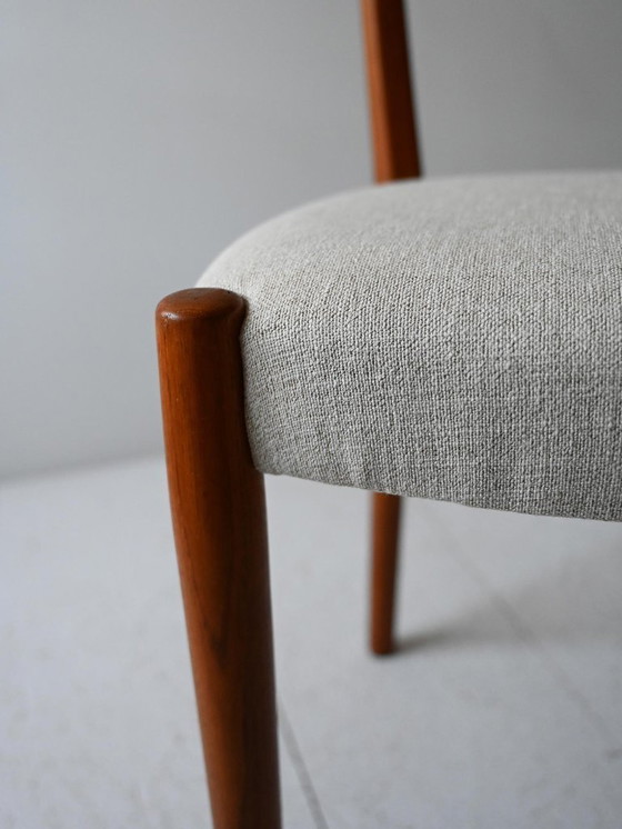 Image 1 of Pair of 1960s Scandinavian Teak Chairs with Curved Back