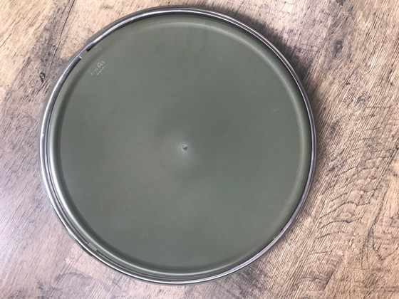 Image 1 of Vassoio Royal VKB di Gijs Bakker, design olandese, color kaki