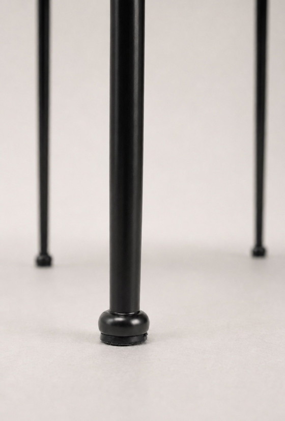 Set of 6 FASEM S44 CHAIRS BY VEGNI — ITALY, 1980s – Dining chairs, Leather (photo 3 of 14)