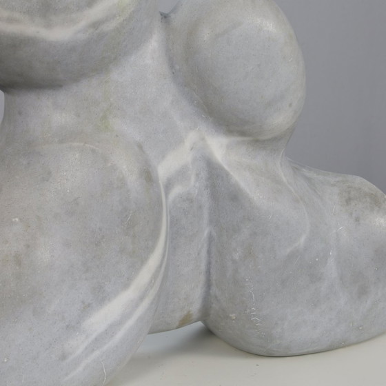 Image 1 of Mother and child - Marble sculpture by Mario Orsogna