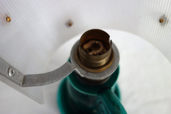 Image 1 of 1950s ceramic and plastic table lamp