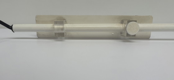 Image 1 of Lampada da parete vintage di design bianco Vetro metallico Vetro lattiginoso