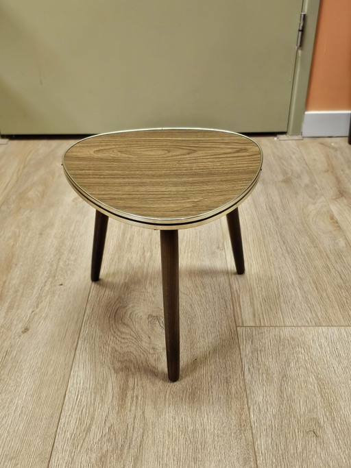Mesa Vintage para Plantas, Mesa de Formica, Mesa Auxiliar
