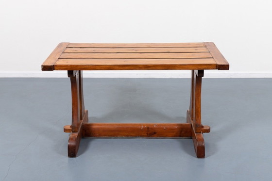 Image 1 of Mid-Century David Rosen massief grenen tafel ‘Berga’ van Nordiska Kompaniet, Zweden, jaren 50