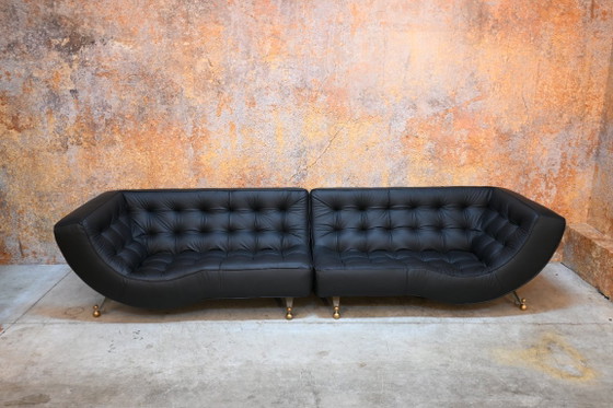 Chaiselongue Montis Quintus uniche ristrutturate + divano – Divani modulari, Pelle, Modern (photo 9 of 14)