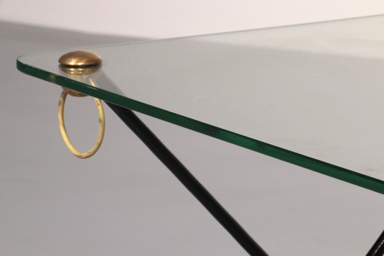 Image 1 of Jacques Adnet X-Base Couchtisch, 1960 Vintage Design