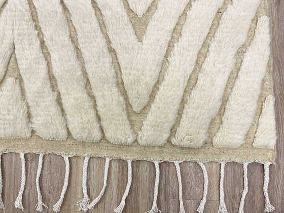 Image 1 of Grande tappeto Beni Ouarain – Realizzato a mano – 297 cm x 199 cm