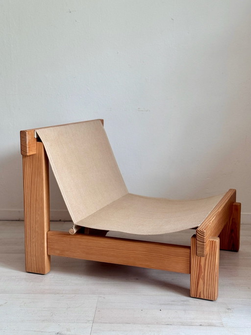 Vintage brutalistische Sessel Sling Chairs 70er Jahre