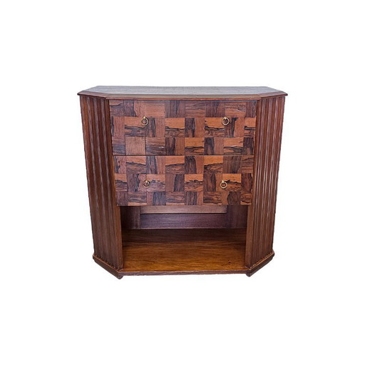 French Art Deco rosewood chest of drawers, 1920s/1930s