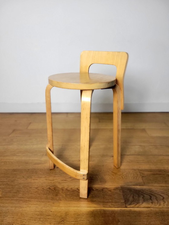 Image 1 of Vintage high stool, K65, by Alvar Aalto for Artek