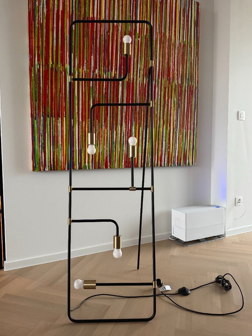 Beaubien floor lamp black/copper