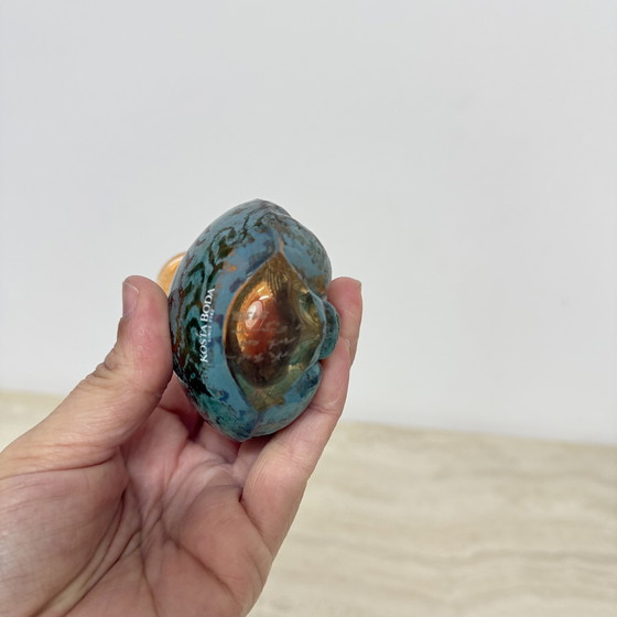 Image 1 of Raro Kjell Engman para Kosta Boda Suecia jarrón Rio face glass jarrón en miniatura