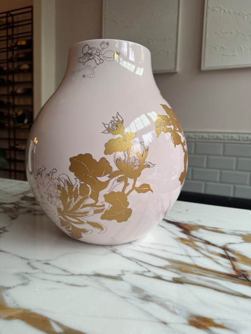 Hella Jongerius vase pink and gold