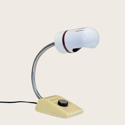 STC Space Age Bureaulamp, Hong Kong, Jaren 70 – bureaulampen, Metal, Plastic
