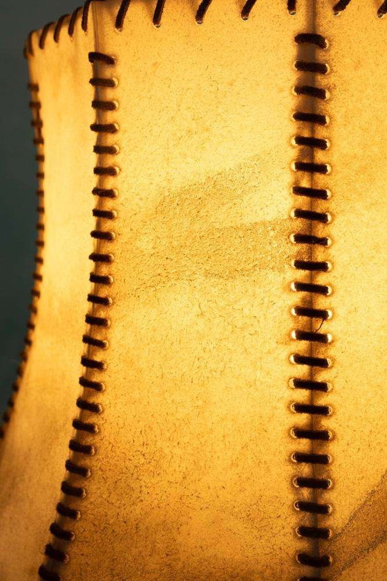 Image 1 of Brutalist table lamp 70s vintage bronze table lamp