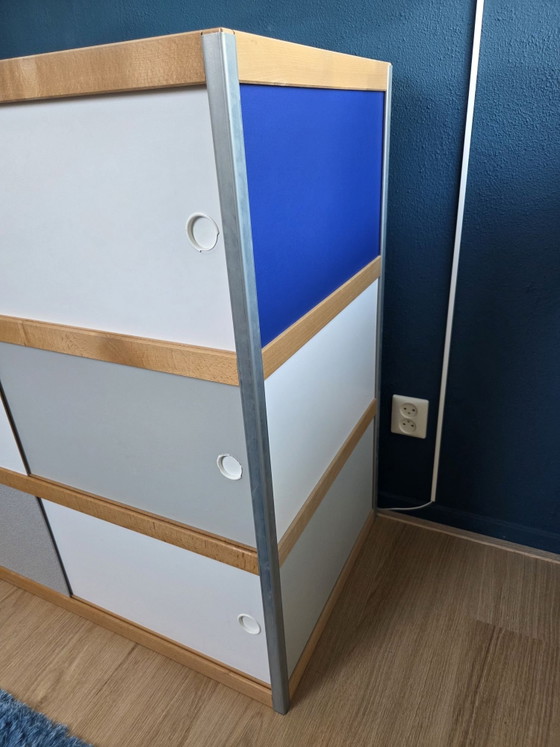 Kewlox / Moduloo Storage cabinet - white and grey – Iron, Mdf (photo 4 of 11)