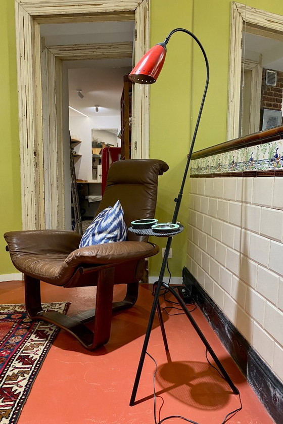 Stehlampe im modernistischen Stil der Mitte des 20. Jahrhunderts (um 1950) mit einem – Stehleuchten, Ceramic (photo 8 of 11)