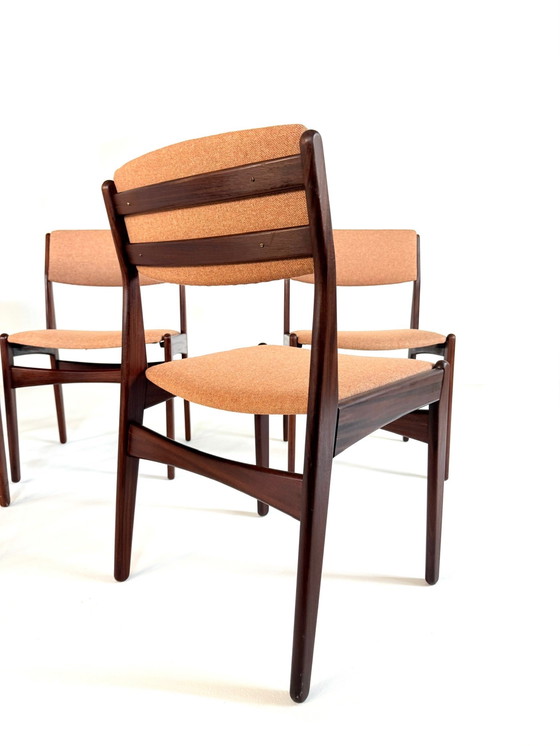 Image 1 of Ensemble de 5 chaises de salle à manger vintage restaurées Hans Olsen '60