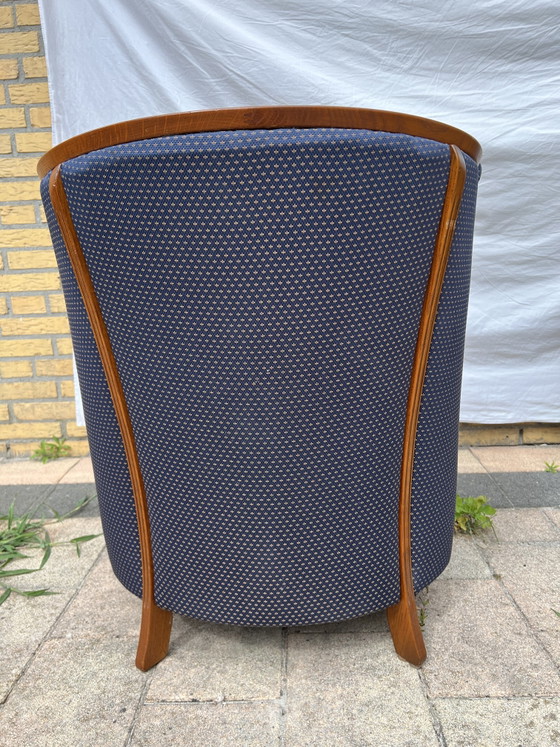 Image 1 of Kersenhout jugendstil fauteuil