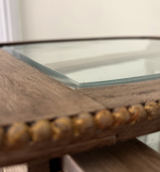 Ensemble de quatre tables gigognes Quartetto anglaises – Tables d'appoint, Glass, Wood (photo 5 of 8)