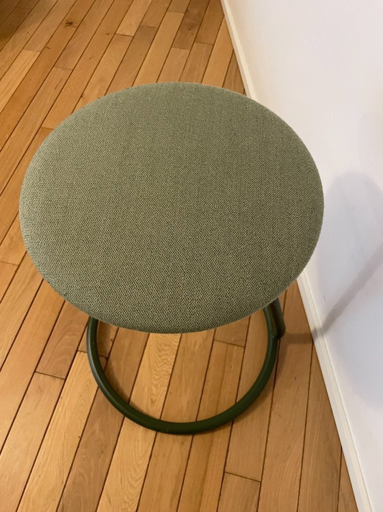 Sgabello Lasse di Materia in verde tenue, Sgabelli, Metallo, Tessile, Modern (foto 4 di 7)