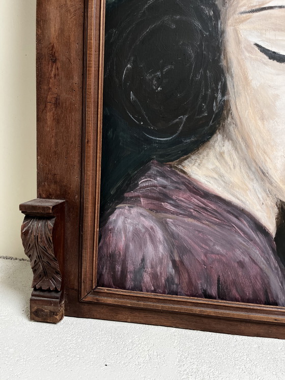 Image 1 of Gemälde mit Holzrahmen