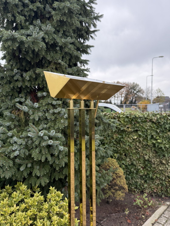 Image 1 of Lampada da terra Lustrerie Deknudt Hollywood Regency color oro