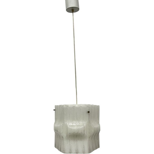 Mid-Century Ice Lucite Pendelleuchte, 1970er Jahre