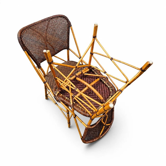 2 x chaise Yamakawa CD-672 par Yuzuru Yamakawa / Yamakawa Rattan – Fauteuils de relaxation (photo 12 of 13)