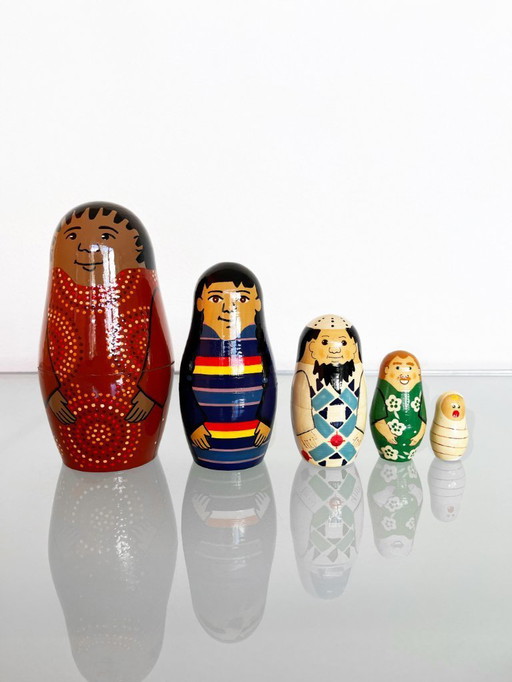 Ensemble de matriochkas vintage IKEA PS Jutanas