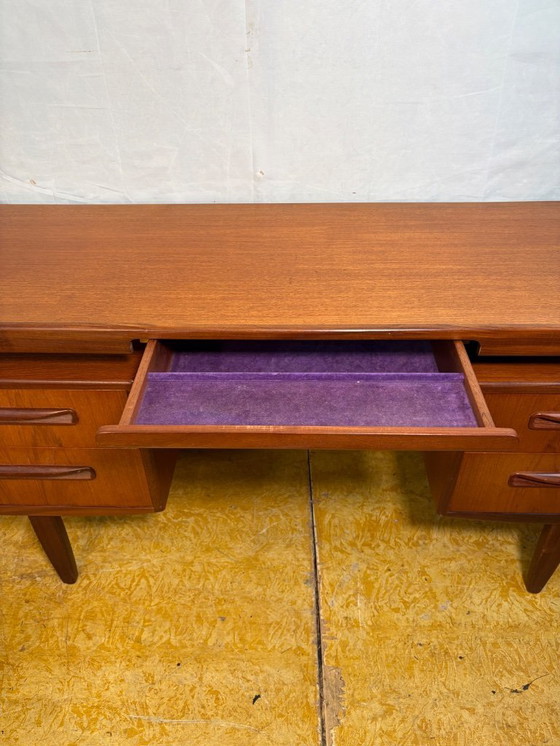 Image 1 of Mid-Century Retro Vintage Teak Desk / Dressing Table by G Plan – Fresco Range 1960  Designed by Victor Wilkins • Afromosia Edge 