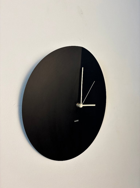 Alessi wall clock, black, Metal, Plastic, Modern (photo 3 of 10)