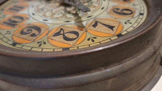 Image 1 of Eugene Farcot porseleinen klok uit 1870