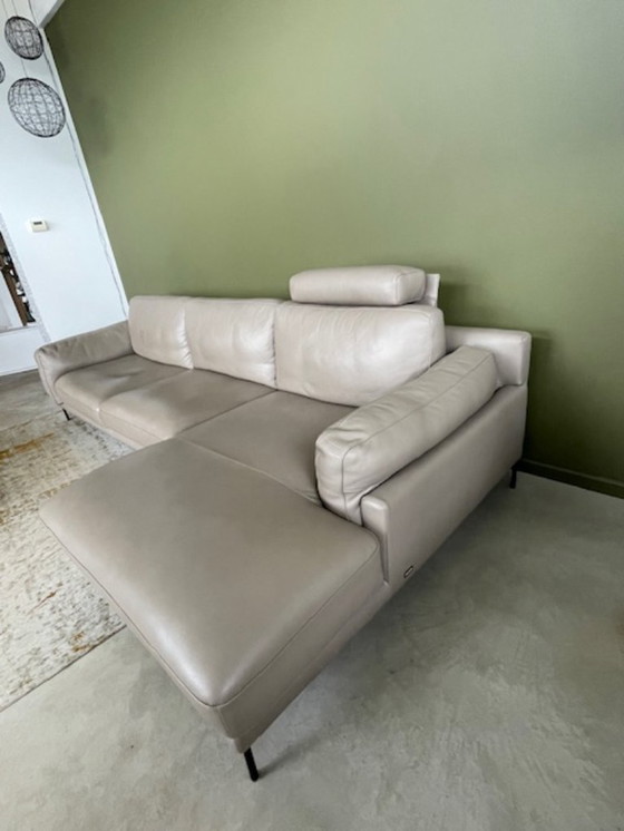 Image 1 of Canapé d'angle cuir designer italien