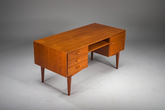 Image 1 of Mid-Century Modern Teak Chefschreibtisch, Deutschland, 1960er Jahre