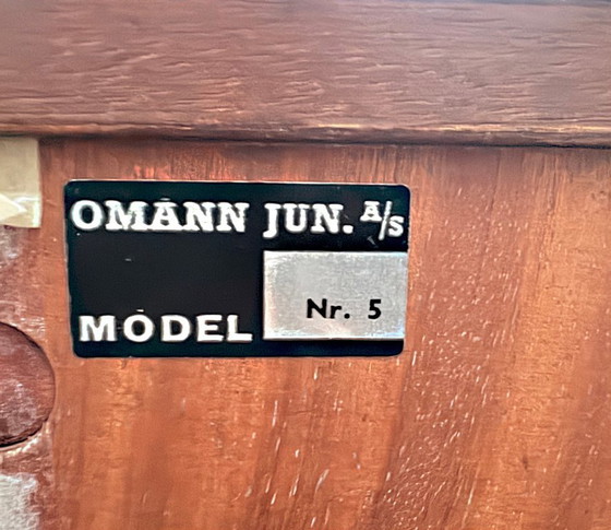 Image 1 of Omann Jun Mahagoni-Bücherregal Modell 5, 1960er Jahre
