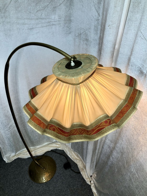 Mid Century Arc Floor Lamp Brass 50s 60s, Floor lights, Orange (photo 7 of 15)