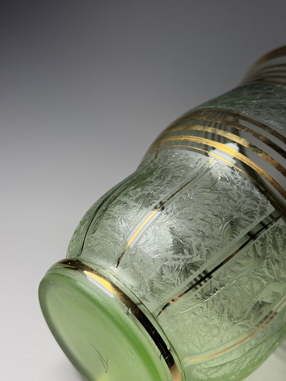 Image 1 of Art Deco “Ruby” Vase - by Paul Heller (signed) - De Rupel Boom, Belgium, ca. 1940s