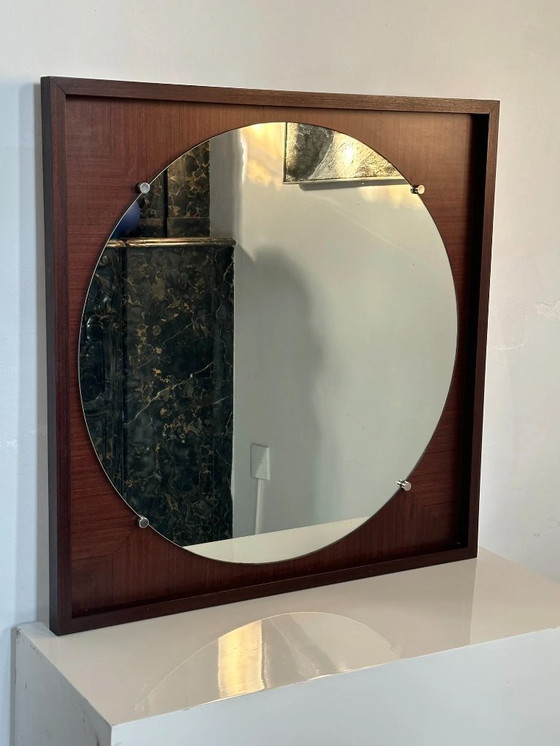 Image 1 of Miroir moderniste de Pieter De Bruyne pour V-Form, Belgique années 1960