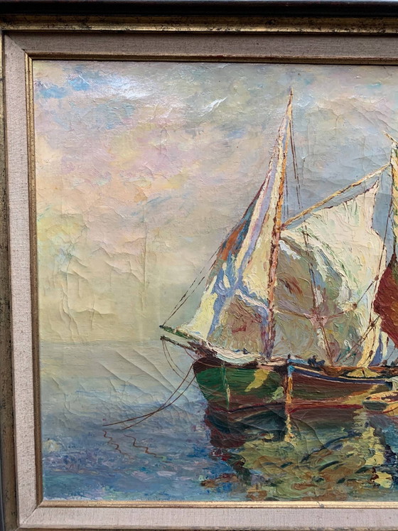 Seascape. In the style of impressionism. – Paintings & Drawings, Canvas (photo 3 of 7)