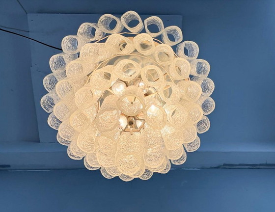 Image 1 of Mid - Century ceiling lamp/chandelier by Doria Leuchten, Germany, 1970s
