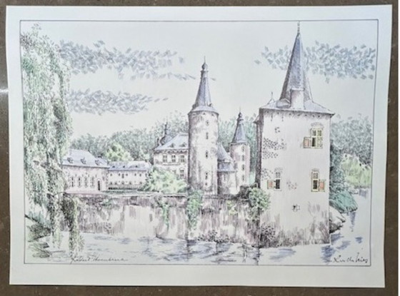 Image 1 of Kastelen in Limburg - Pentekeningen van Ru de Vries