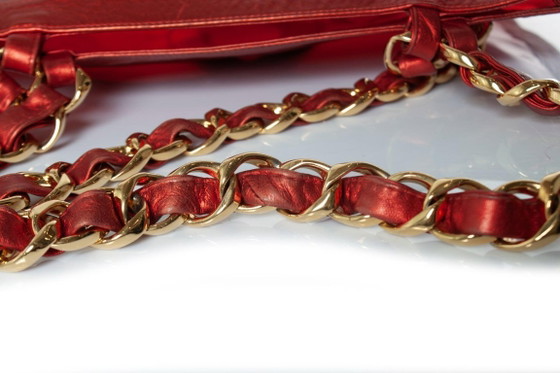 Image 1 of Chanel, Metallic Barbie Plexi Tote mit CC 1995
