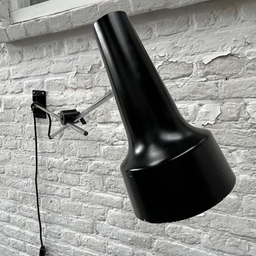 Angling lamp / wall lamp black steel