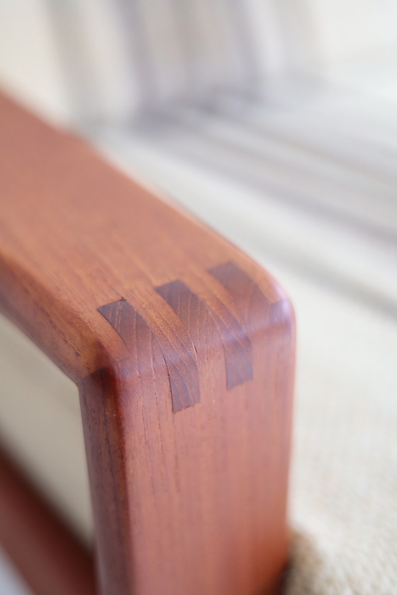 Image 1 of Canapé 3 places à rayures danoises des années 1950/60