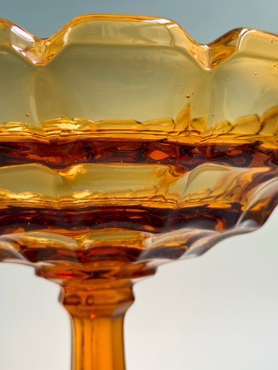 Image 1 of Ankerglas Bernsdorf - Ciotola - Donna - Vetro ambrato - Art Déco